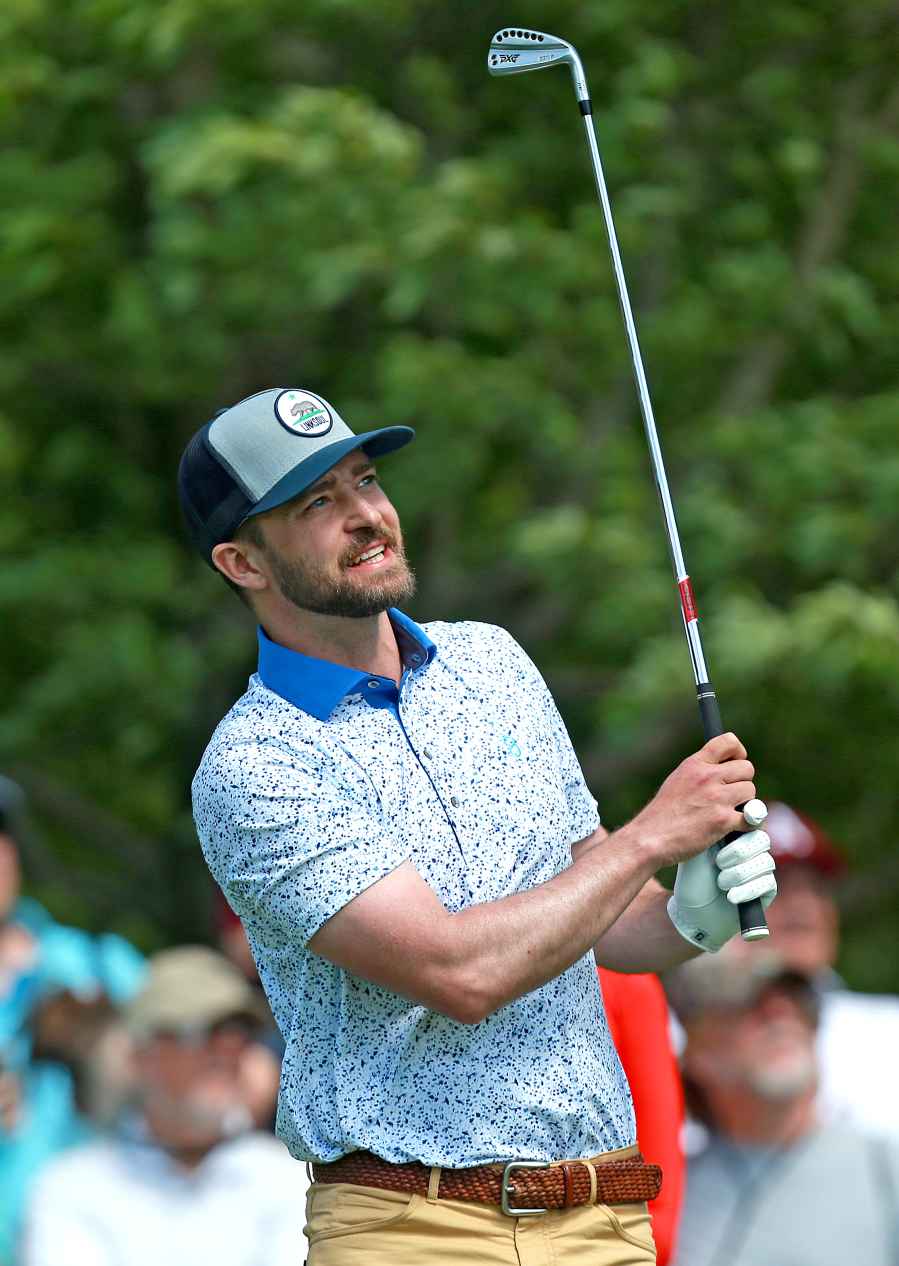 Jessica Biel Cheers on Justin Timberlake PGA Golf
