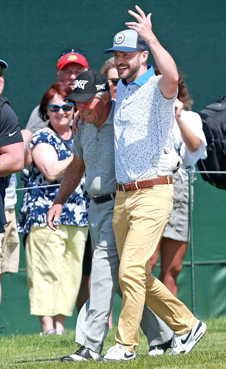 Jessica Biel Cheers on Justin Timberlake PGA Golf