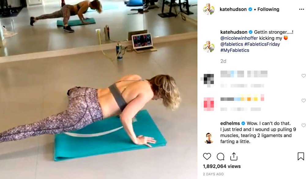 Kate Hudson Demonstrates Insane Mat Pilates Move, Ed Helms CommentsDemonstrates Insane Mat Pilates Move, Ed Helms Comments