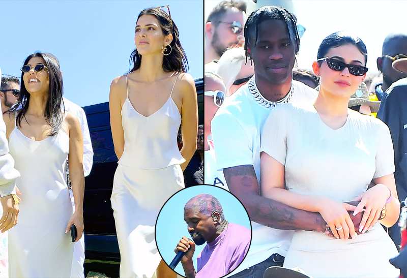 Kourtney Kardashian Kendall Jenner Travis Scott Kylie Jenner Kanye West Easter Performance Coachella 2019