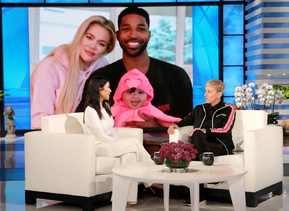Kourtney Kardashian The Ellen DeGeneres Show Khloe Kardashian Tristan Thompson Cheating Scandal Update