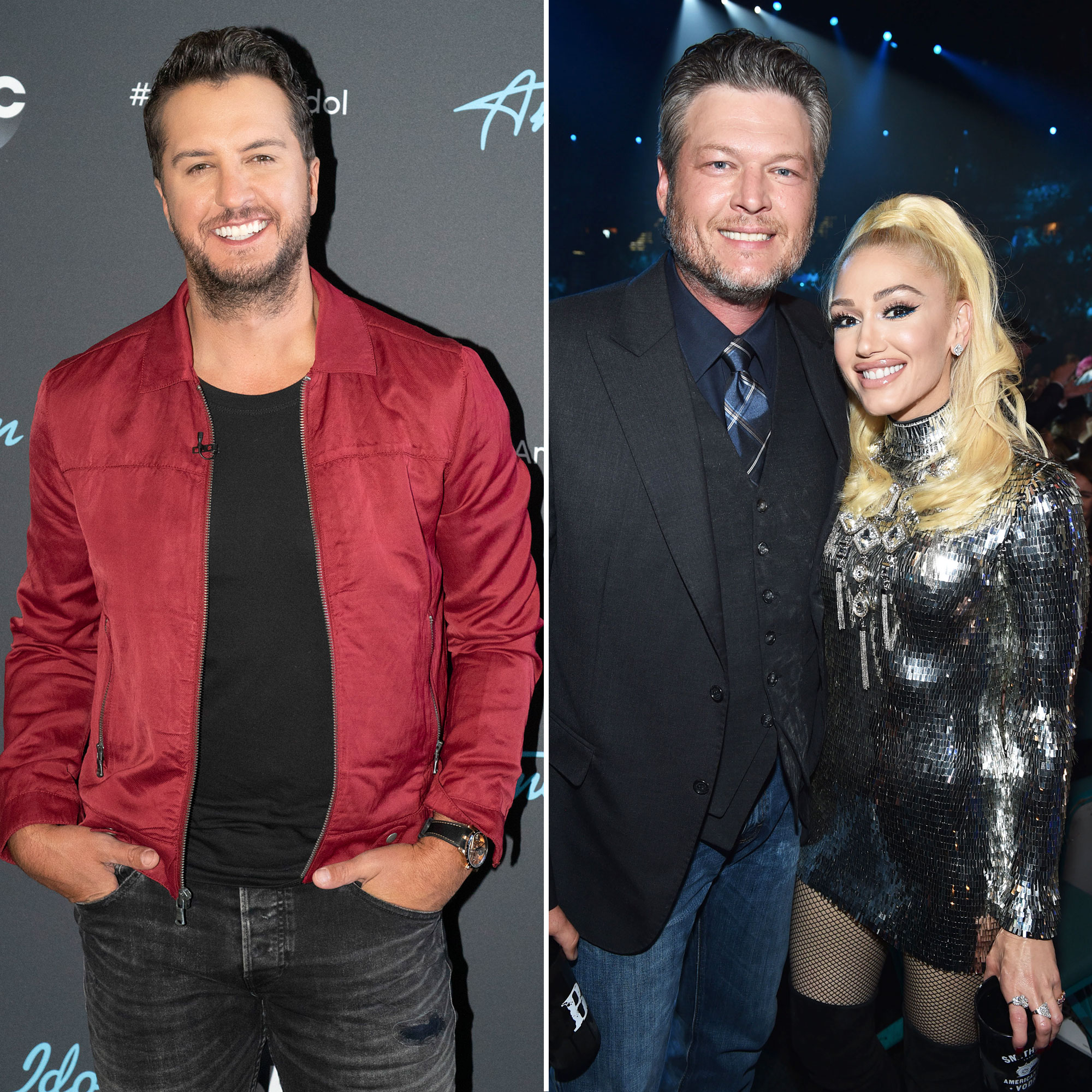 Luke Bryan, Blake-Shelton and Gwen Stefani