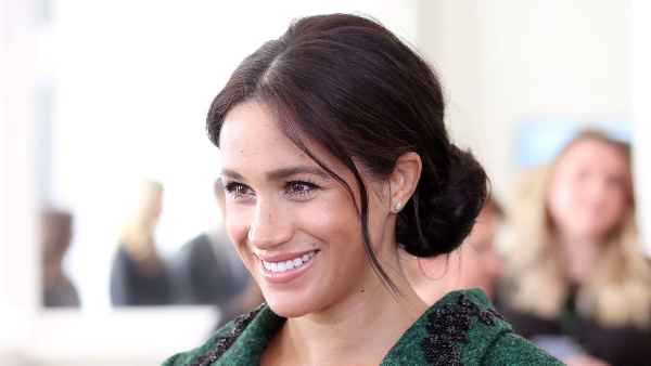 Meghan Markle Green Jacket Still Pregnant