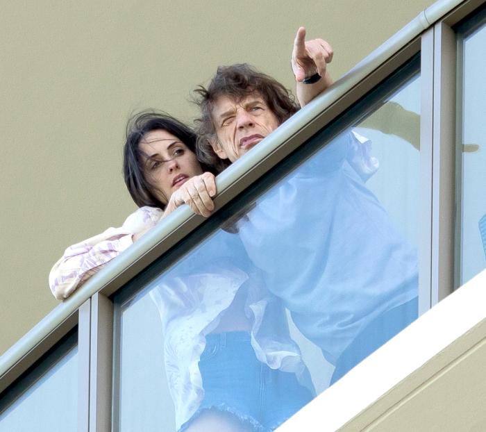 Mick-Jagger-and-girlfriend-Melanie-Hamrick