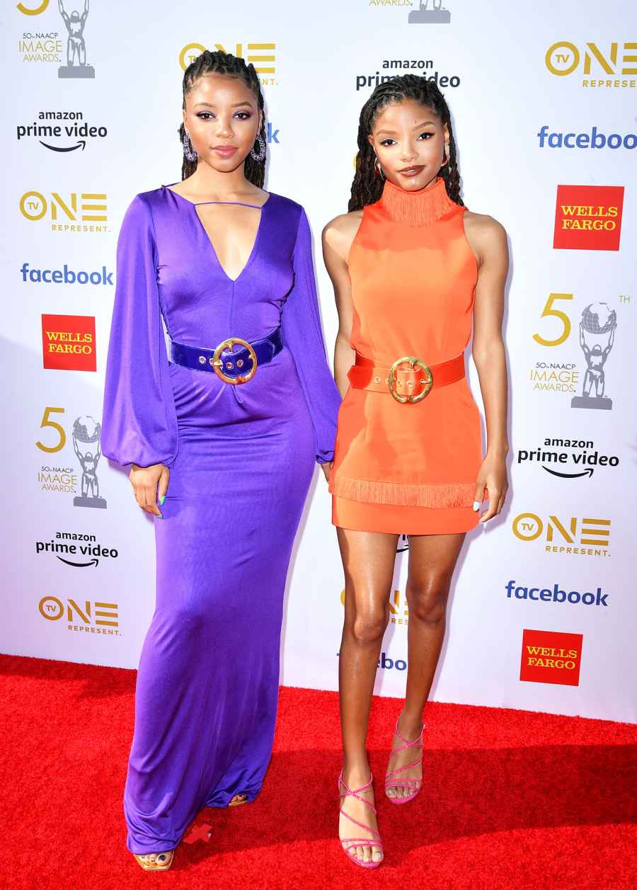 Chloe Bailey and Halle Bailey of Chloe x Halle See the Stars at the NAACP Image Awards