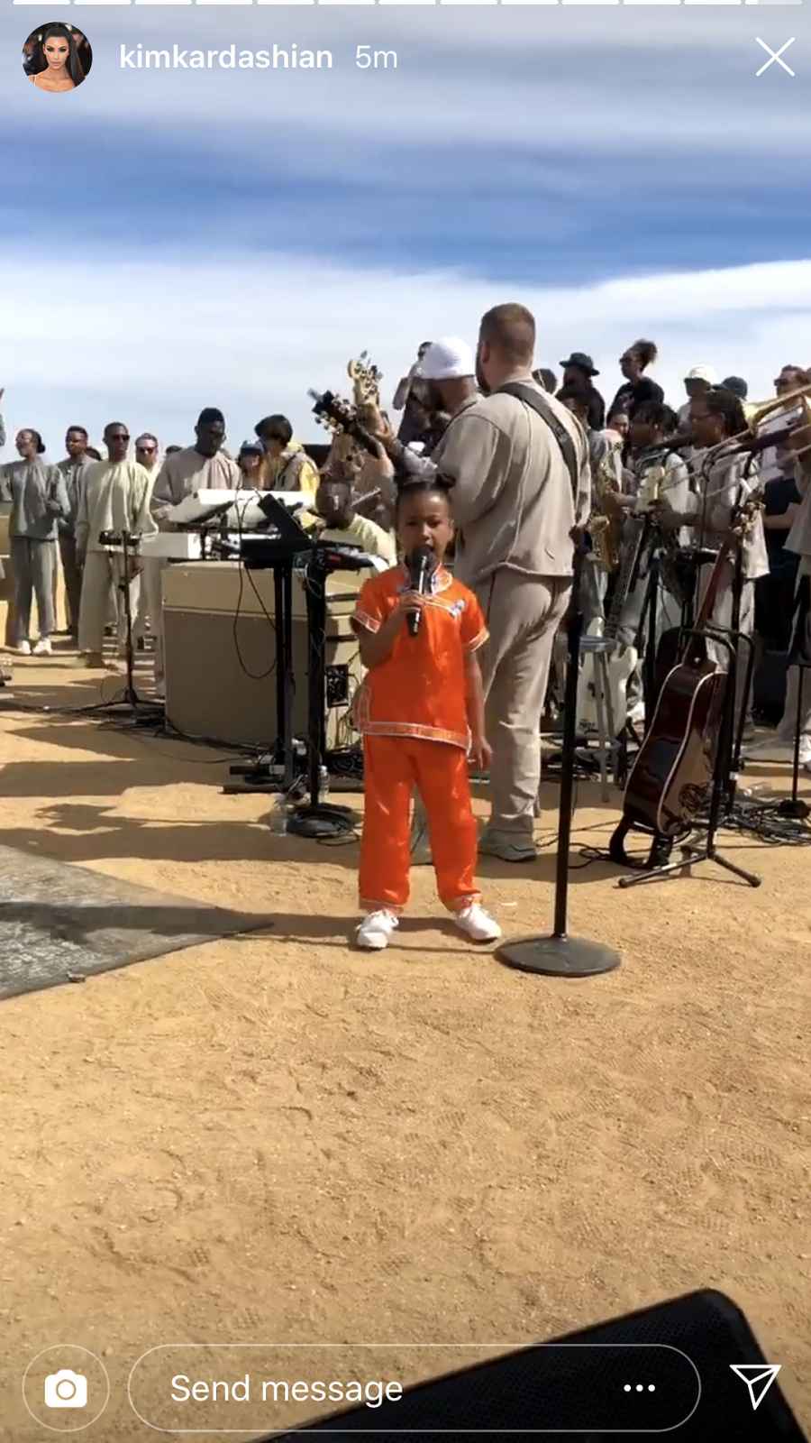 North West Sings at Dad Kanye West's Sunday Service
