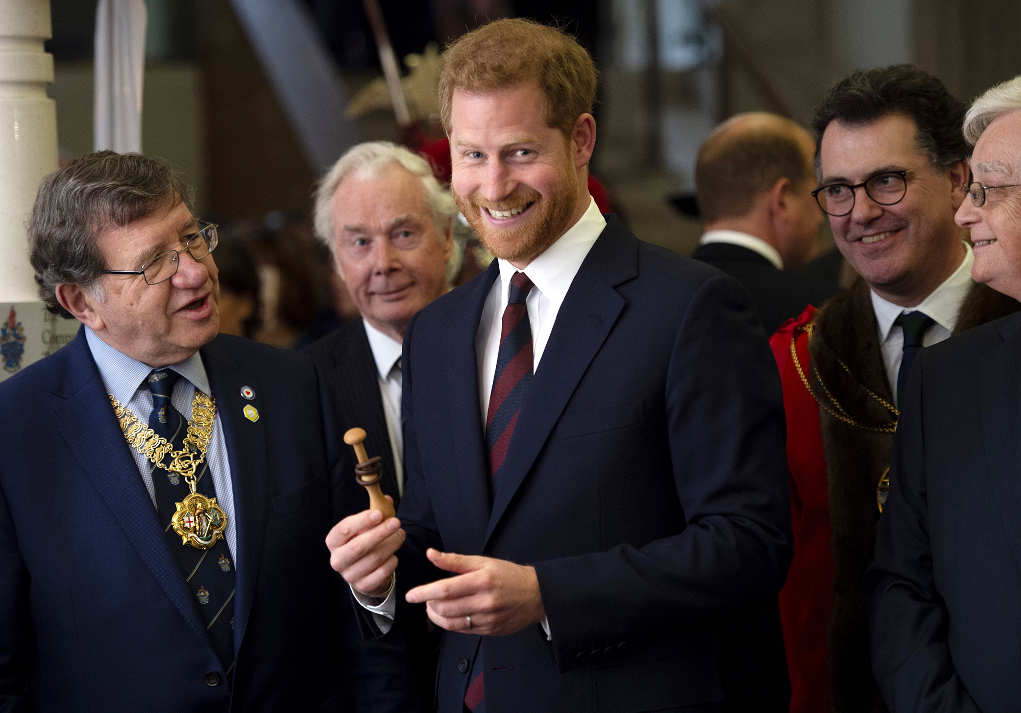 Prince Harry Attends Curry Lunch With Veterans, Says He's 'Very Excited' to Meet Baby Sussex