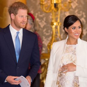 Prince Harry and Meghan and Prince Louis 1st Birthday