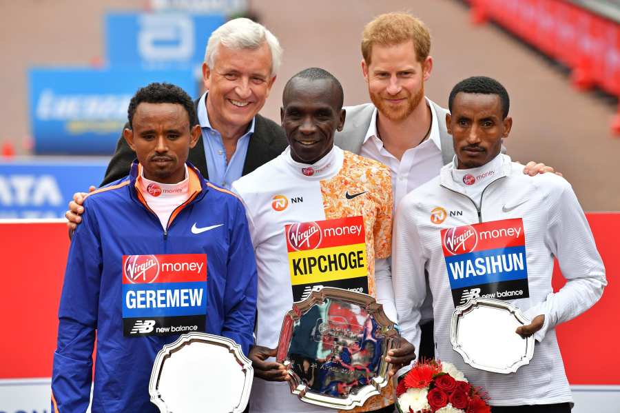 Prince Harry attends 2019 Virgin Money London Marathon