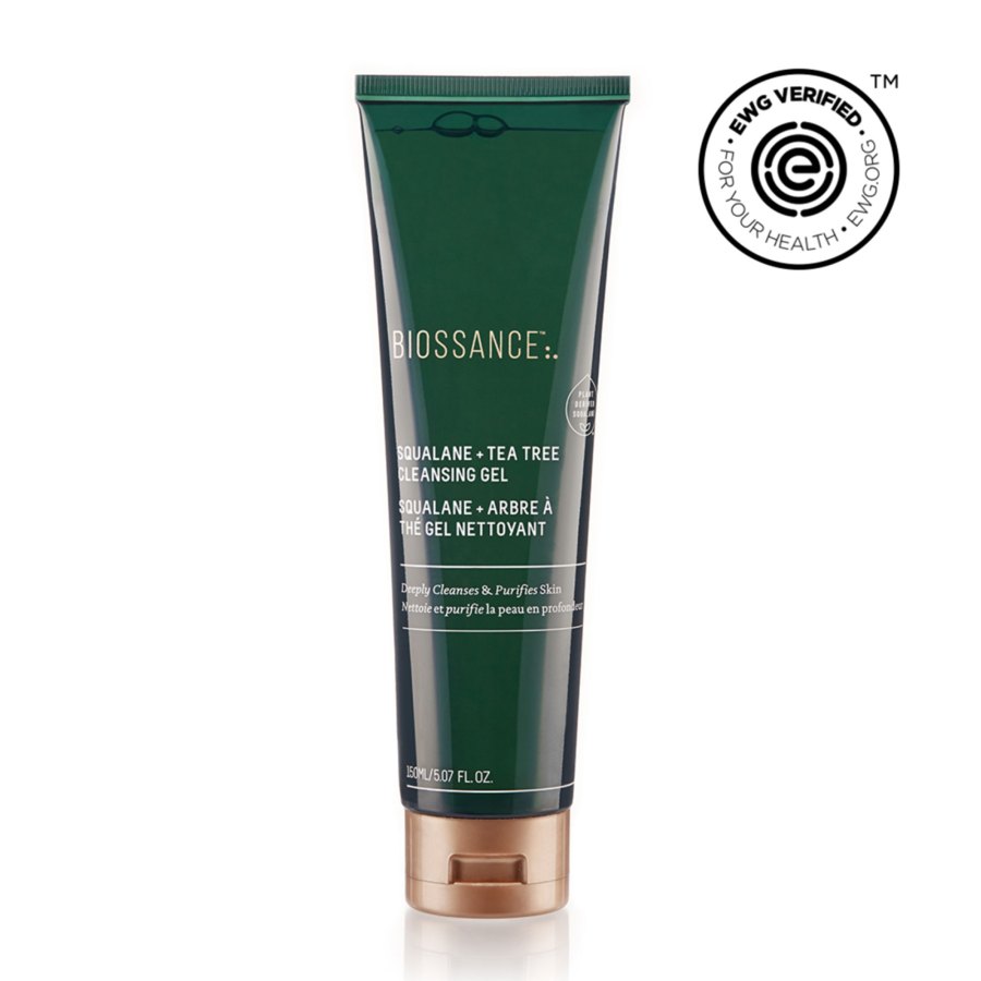 Biossance Squalane + Tea Tree Cleansing Gel best clean beauty products earth day 2019