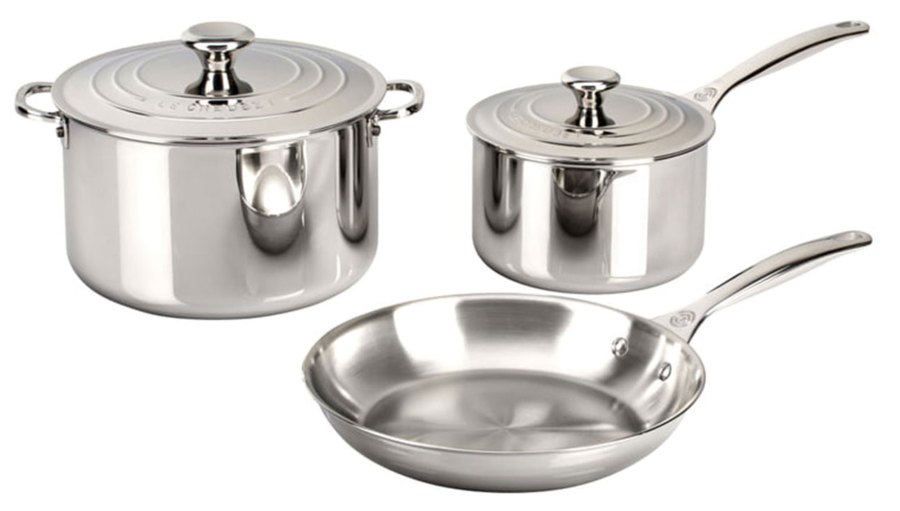 Le Creuset 5-Piece Stainless Steel Cookwear Set