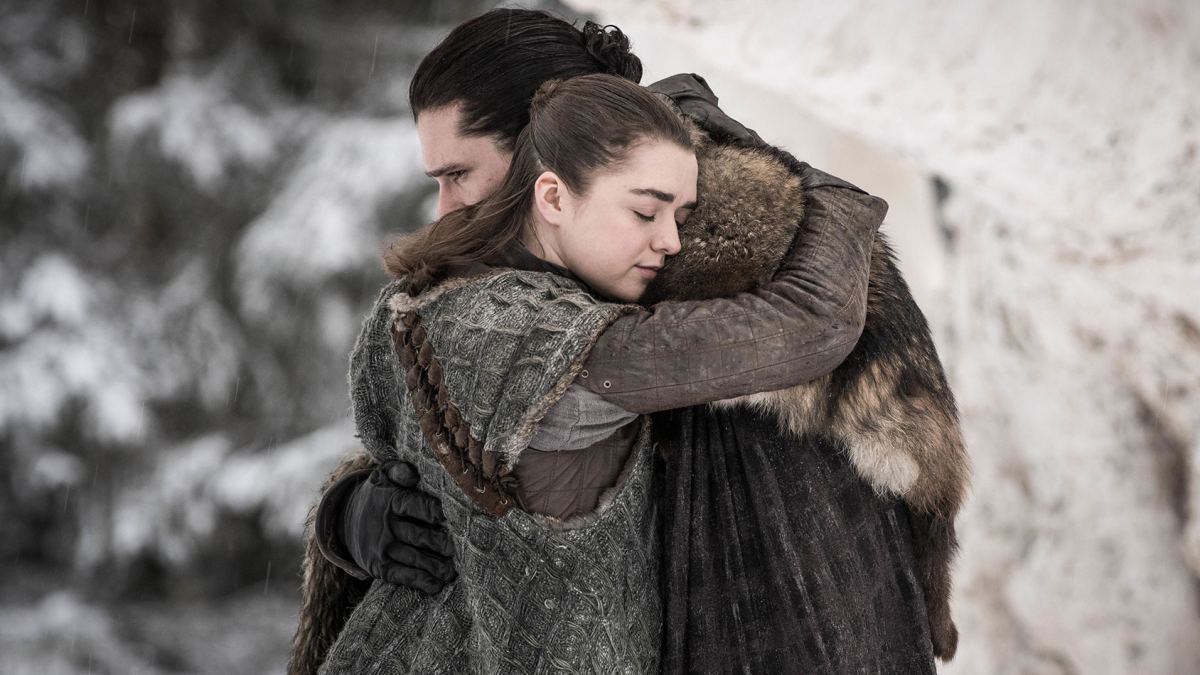 game of thrones got Maisie Williams as Arya Stark and Kit Harington as Jon Snow hair