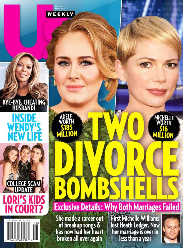 Us Weekly Cover Divorce Adele Michelle Williams