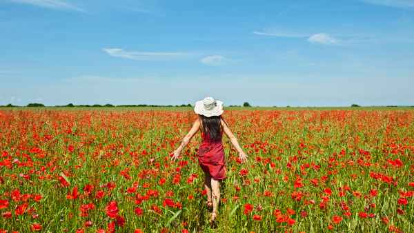 Woman in Flowers