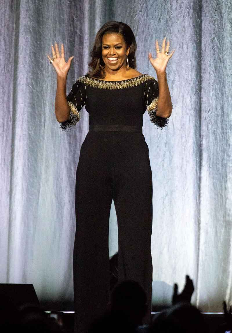 michelle obama jumpsuit style fashion becoming