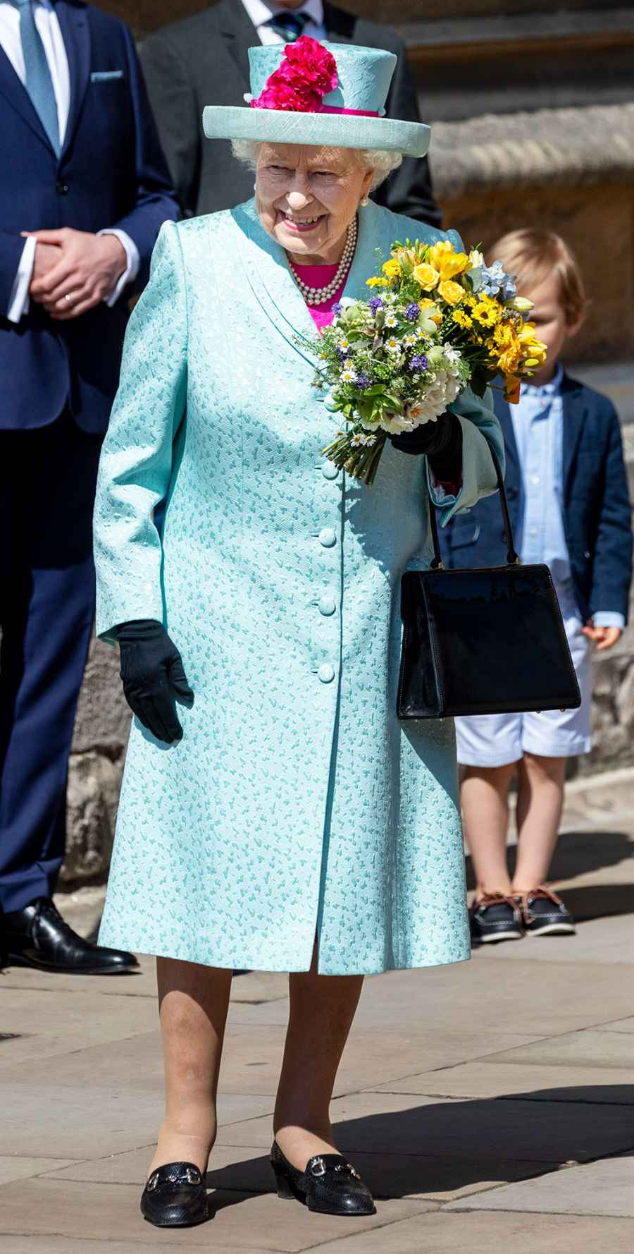 Queen Elizabeth II Easter Sunday Celebrated Her 93rd Birthday in a Fun, Colorful Outfit