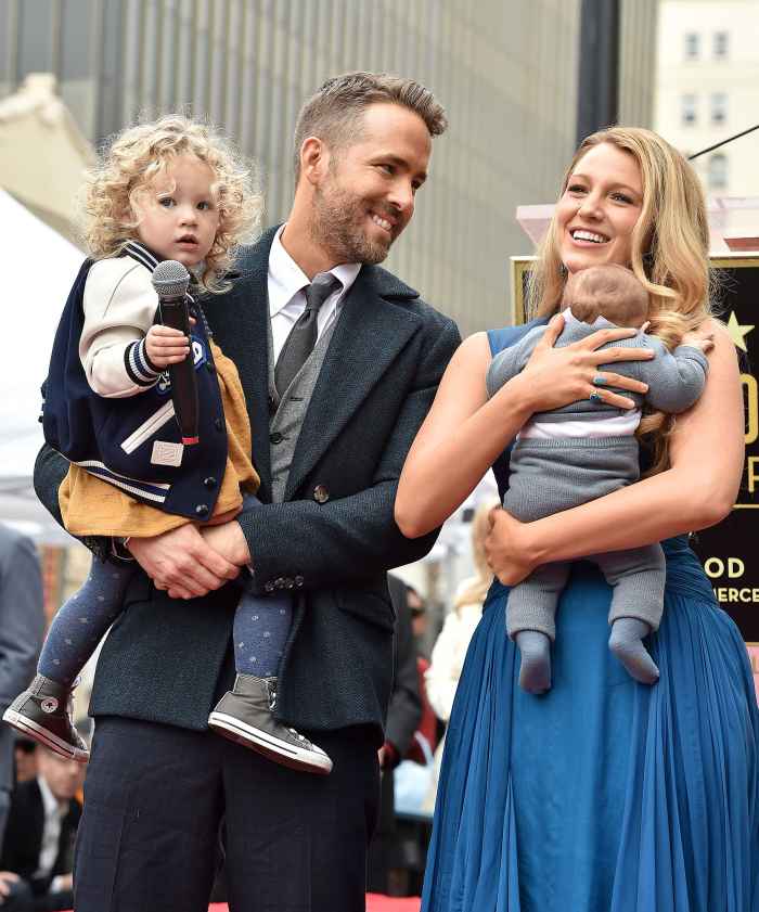 Ryan Reynolds and Blake Lively with Daughters James Reynolds and Ines Reynolds