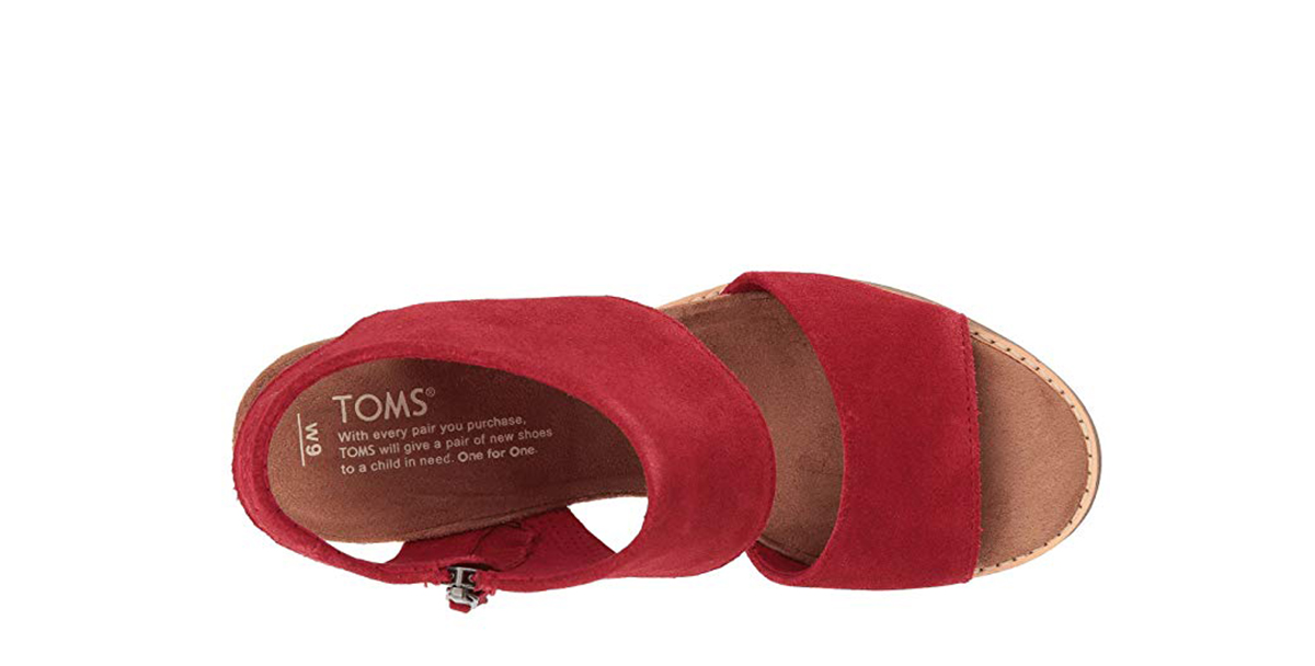 toms majorca sandal red