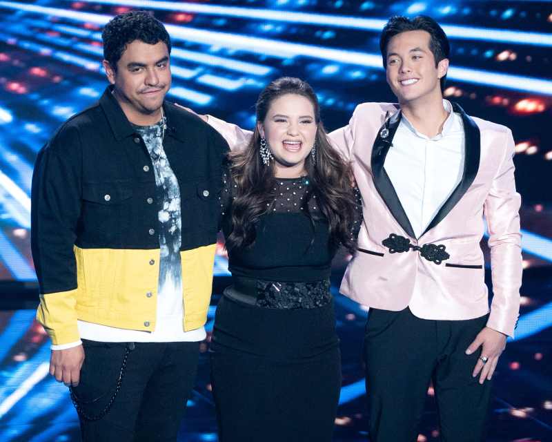 Alejandro Aranda, Madison Vandenburg, and Laine Hardy American Idol Finalists