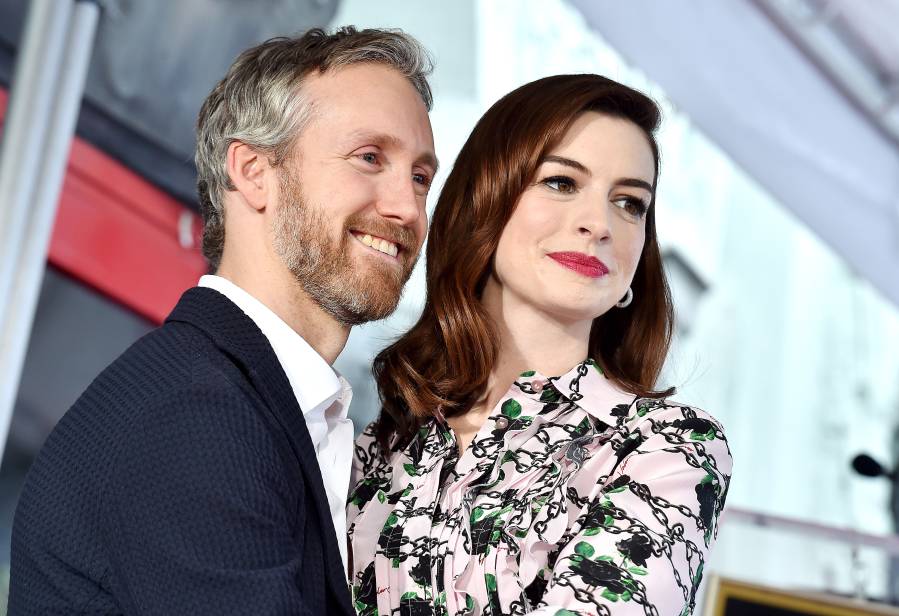 Anne Hathaway and Husband Adam Shulman Snuggle Up in Rare Appearance