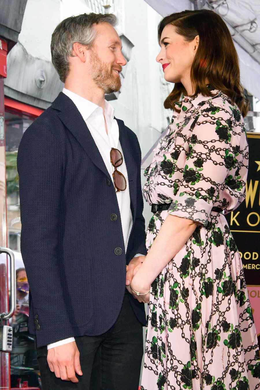 Anne Hathaway and Husband Adam Shulman Snuggle Up in Rare Appearance