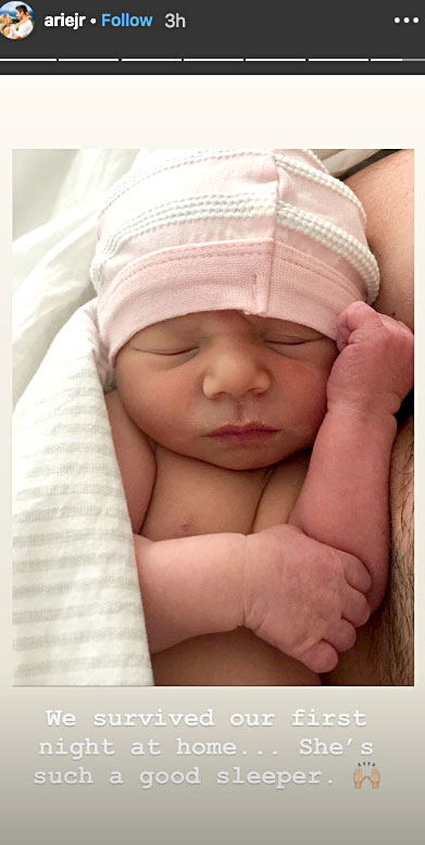 Arie Luyendyk Jr. Lauren Burnham Survived First Night With Baby