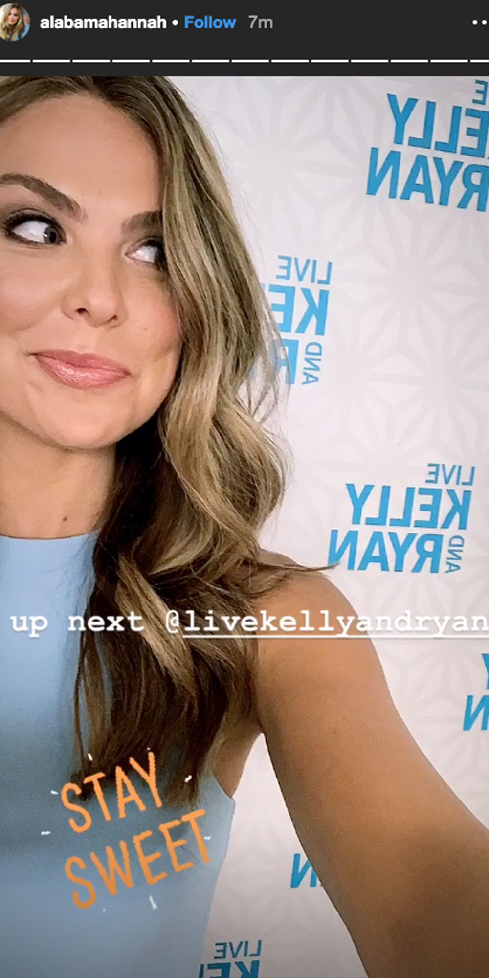 Bachelorette Hannah Brown on ‘Live With Kelly and Ryan’ After Diss Selfie