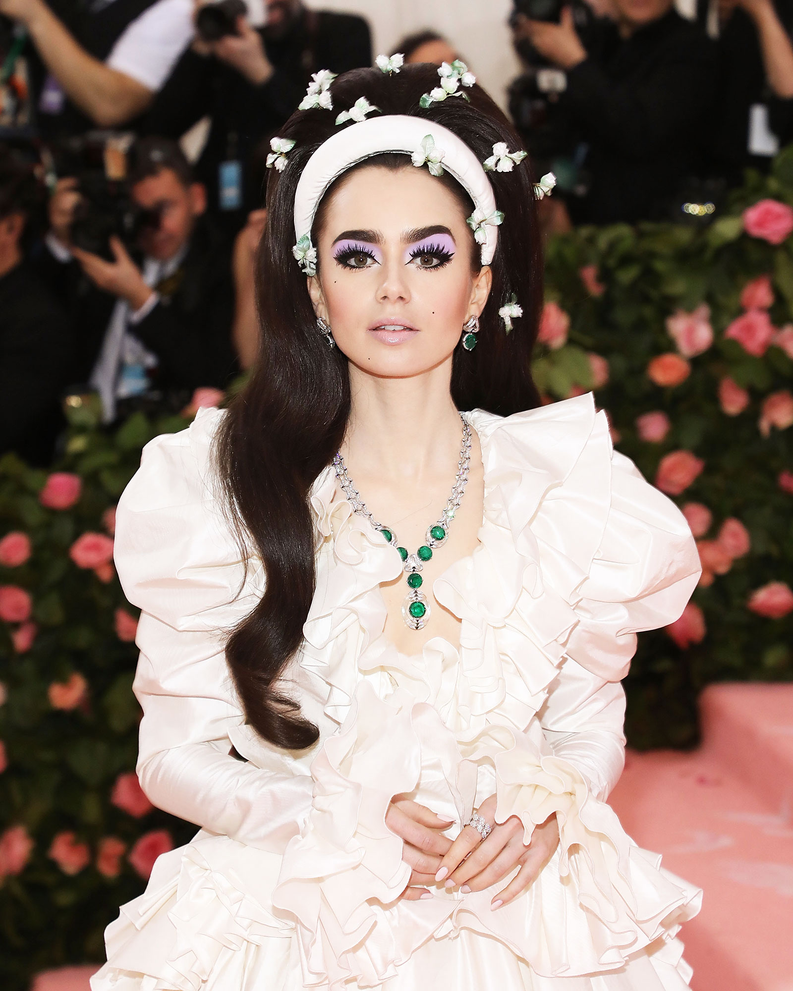 Lily Collins Met Gala 2019 Red Carpet Jewelry: Best Celebrity Bling