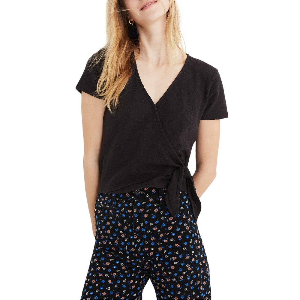 Black Wrap Top