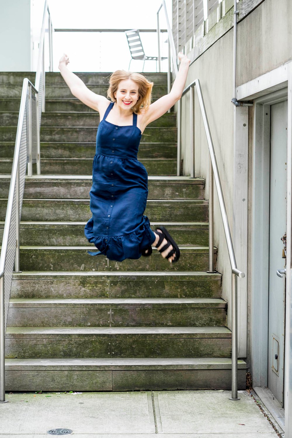 Blue Dress Jump