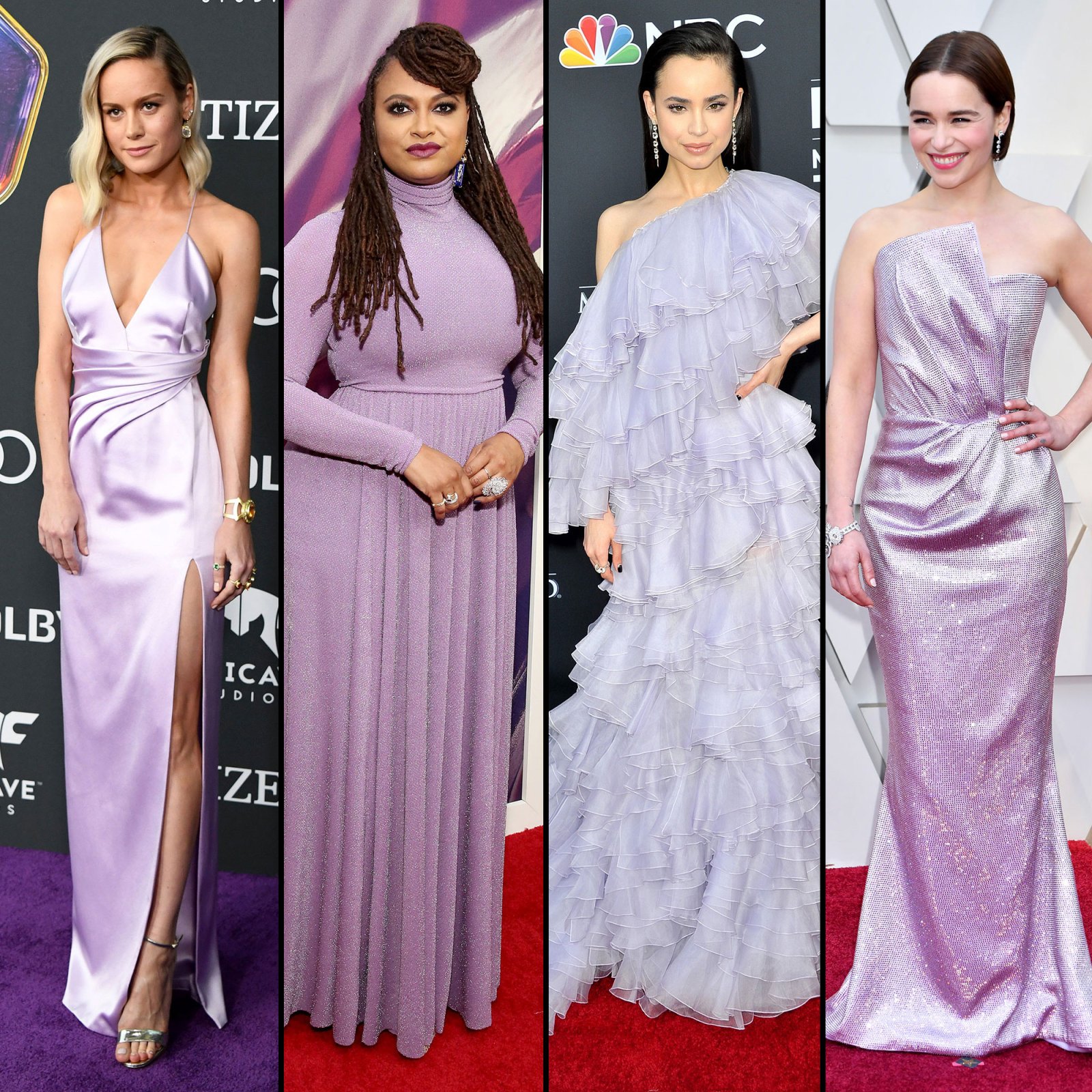 Celeb Lavender Dress Red Carpet Trend: Emilia Clarke, More