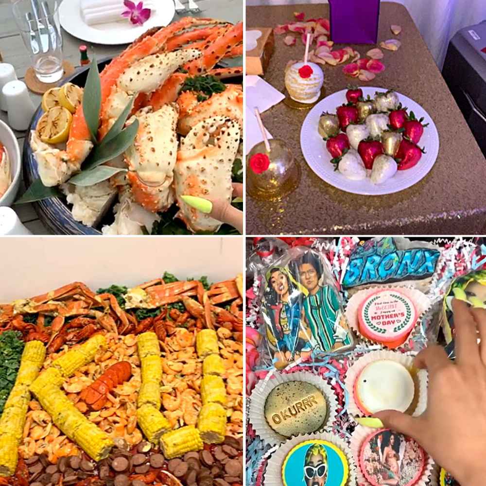 Cardi B's Mother's Day Feast