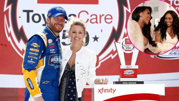 Dale Earnhardt Jr Amy Reimann Kenya Moore, Cynthia Bailey, Shamea Morton Fan of RHOA