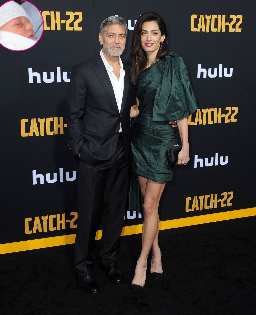 George Clooney and Amal Clooney and Archie