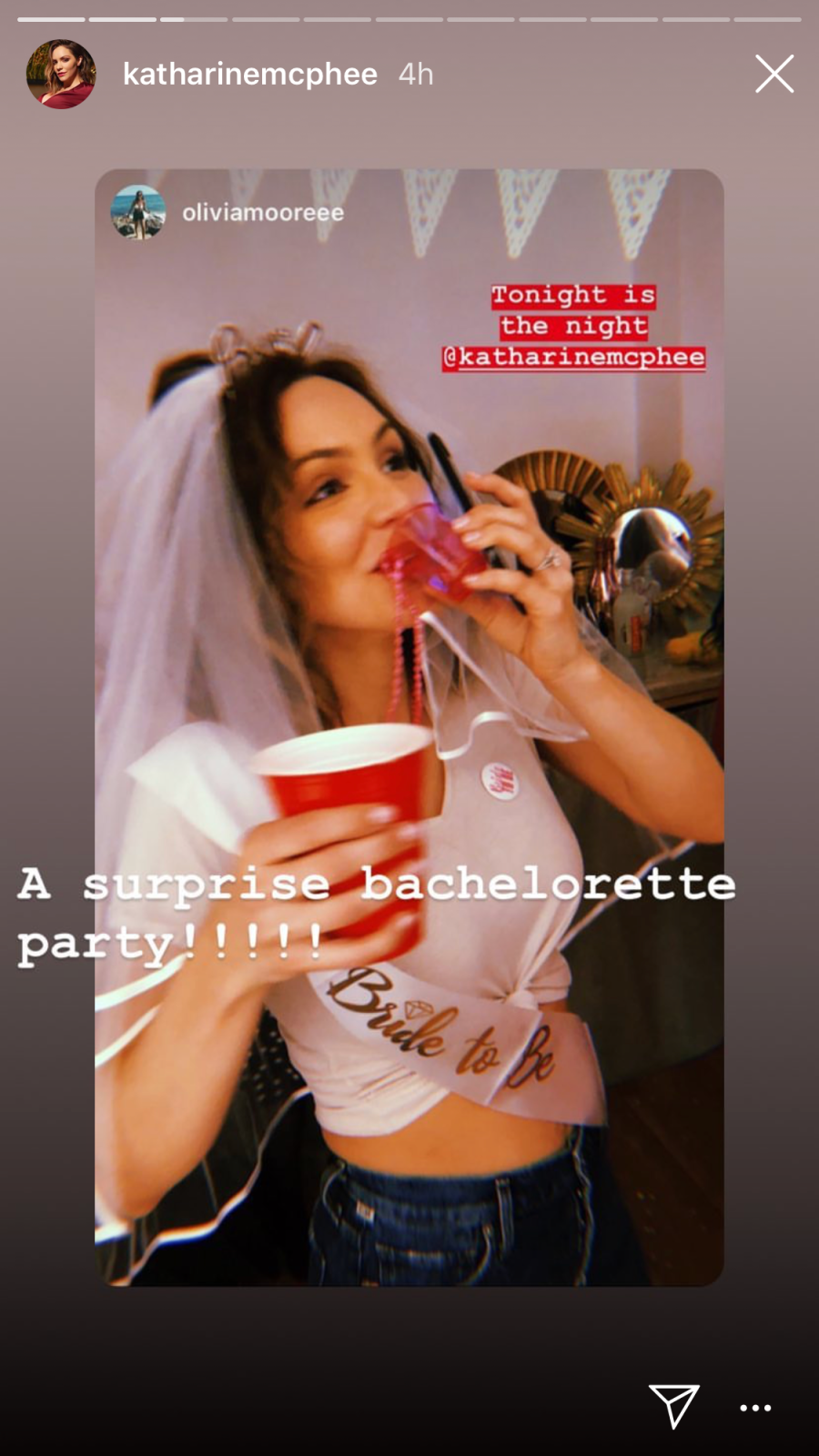 Katharine McPhee bachelorette party