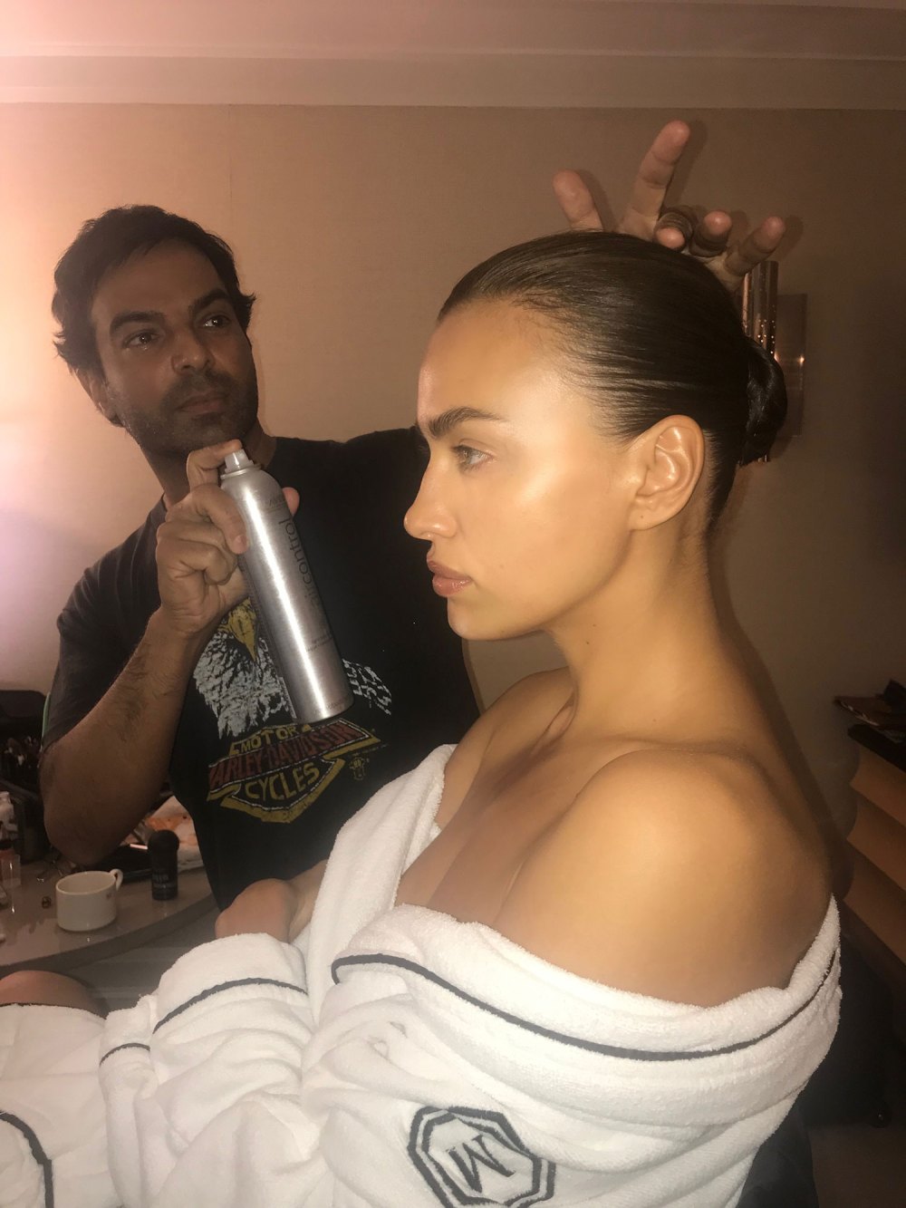 Irina-Shayk Harry Josh Told Us How He Got Irina Shayk's Super Sleek Met Gala Hairstyle