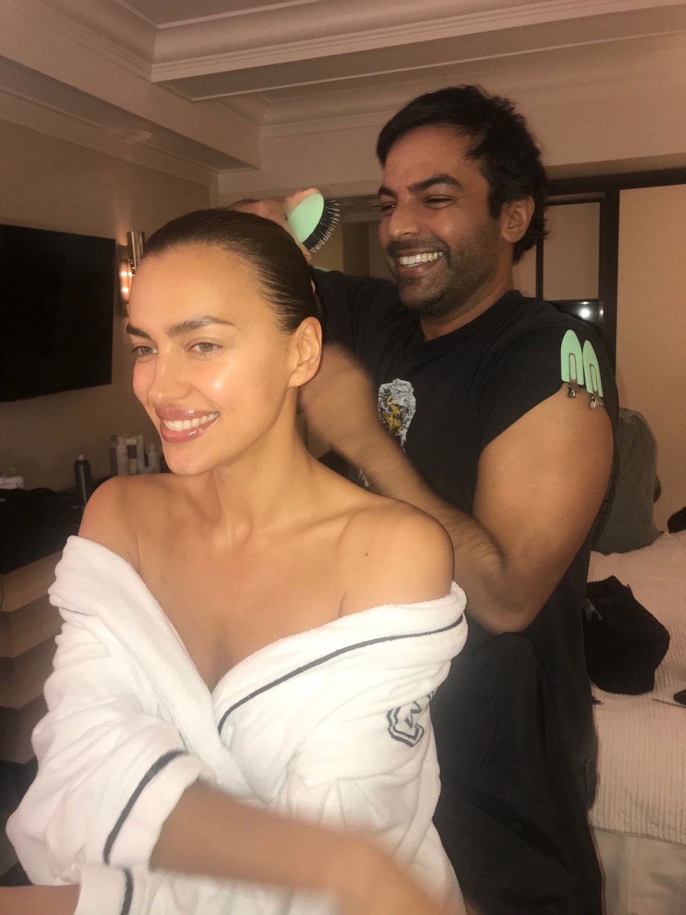 Irina-Shayk Harry Josh Told Us How He Got Irina Shayk's Super Sleek Met Gala Hairstyle