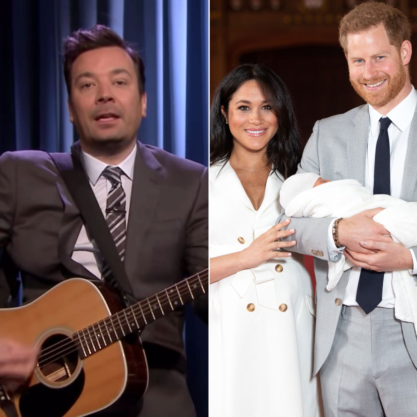 Archie Falloon Jimmy Fallon Dedicates Song to Prince Harry, Meghan's Son Archie | Us ...
