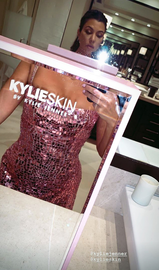 kylie skin launch party Kourtney Kardashian