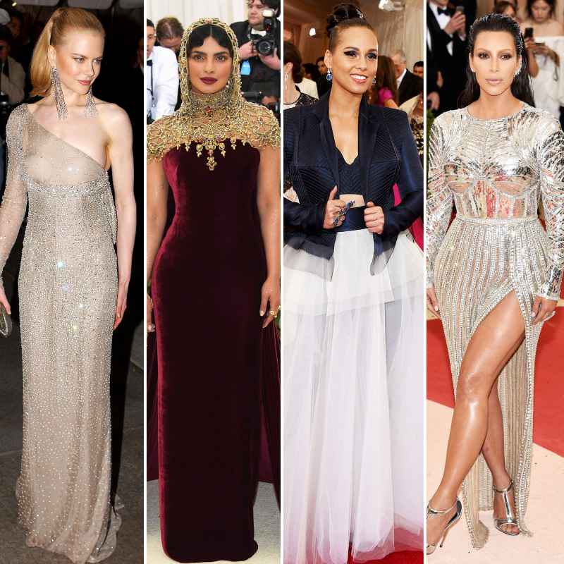 Nicole Kidman, Priyanka Chopra, Alicia Keys, and Kim Kardashian Look Back at the Most Major Fashion Moments in Met Gala History