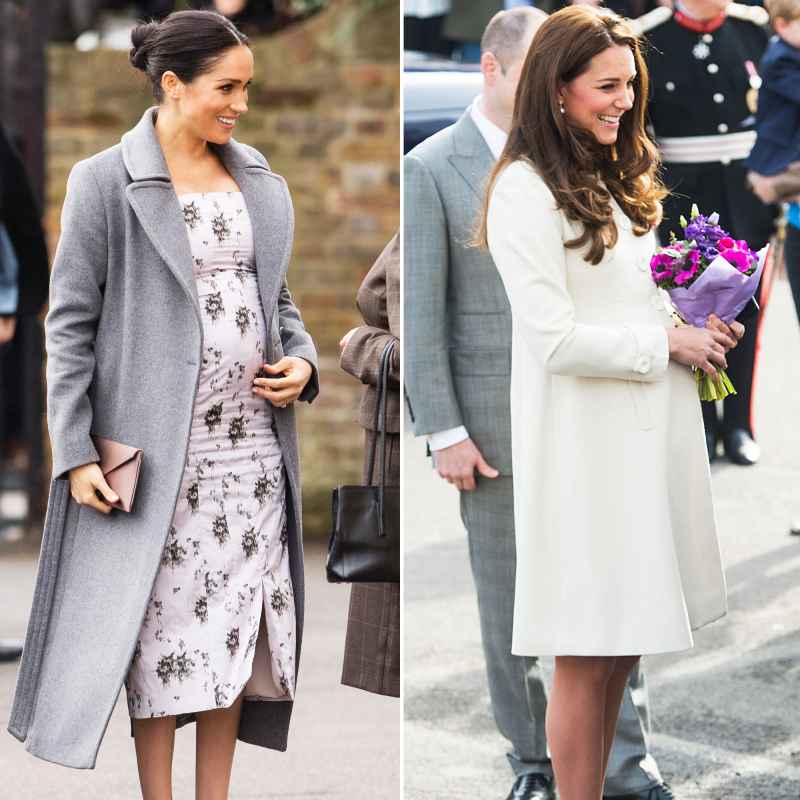 Meghan Markle and Kate Middleton Maternity Style
