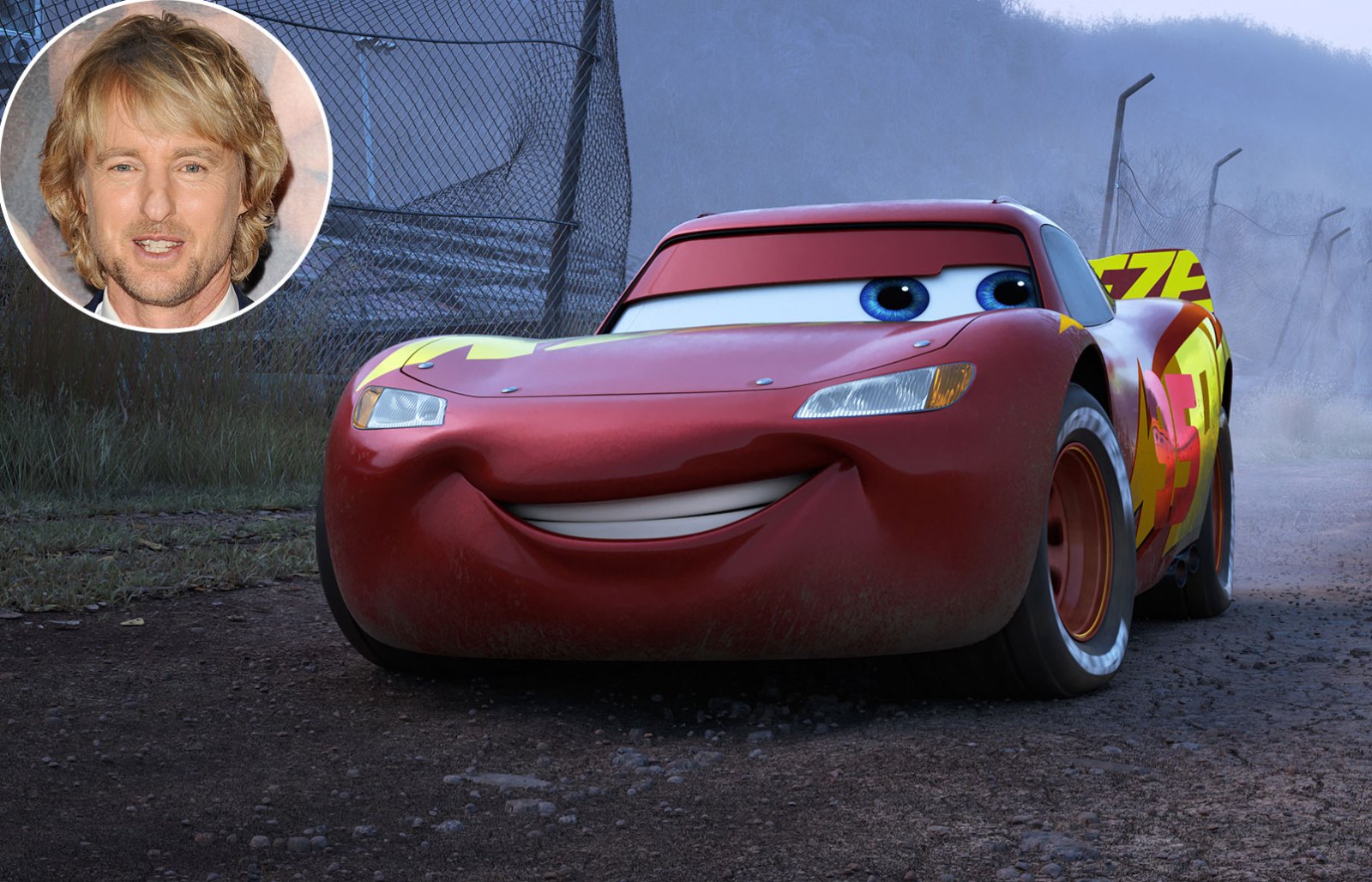 Owen Wilson Cars Lightning McQueen Disney and Pixar Characters