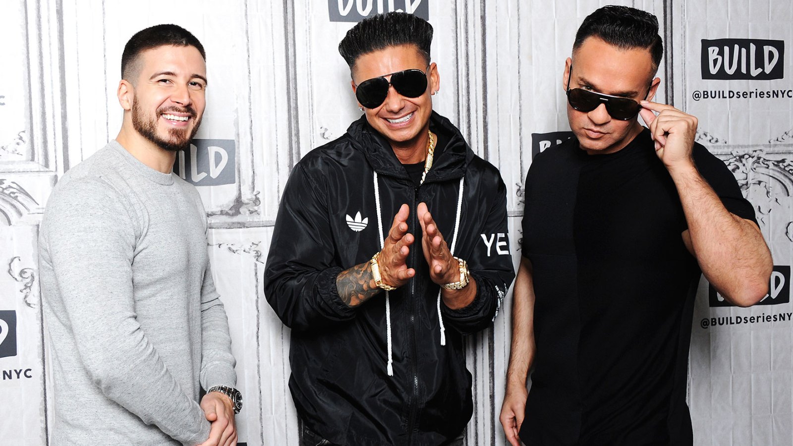 Vinny Guadagnino, Paul 'Pauly D' Delvecchio and Mike 'The Situation' Sorrentino