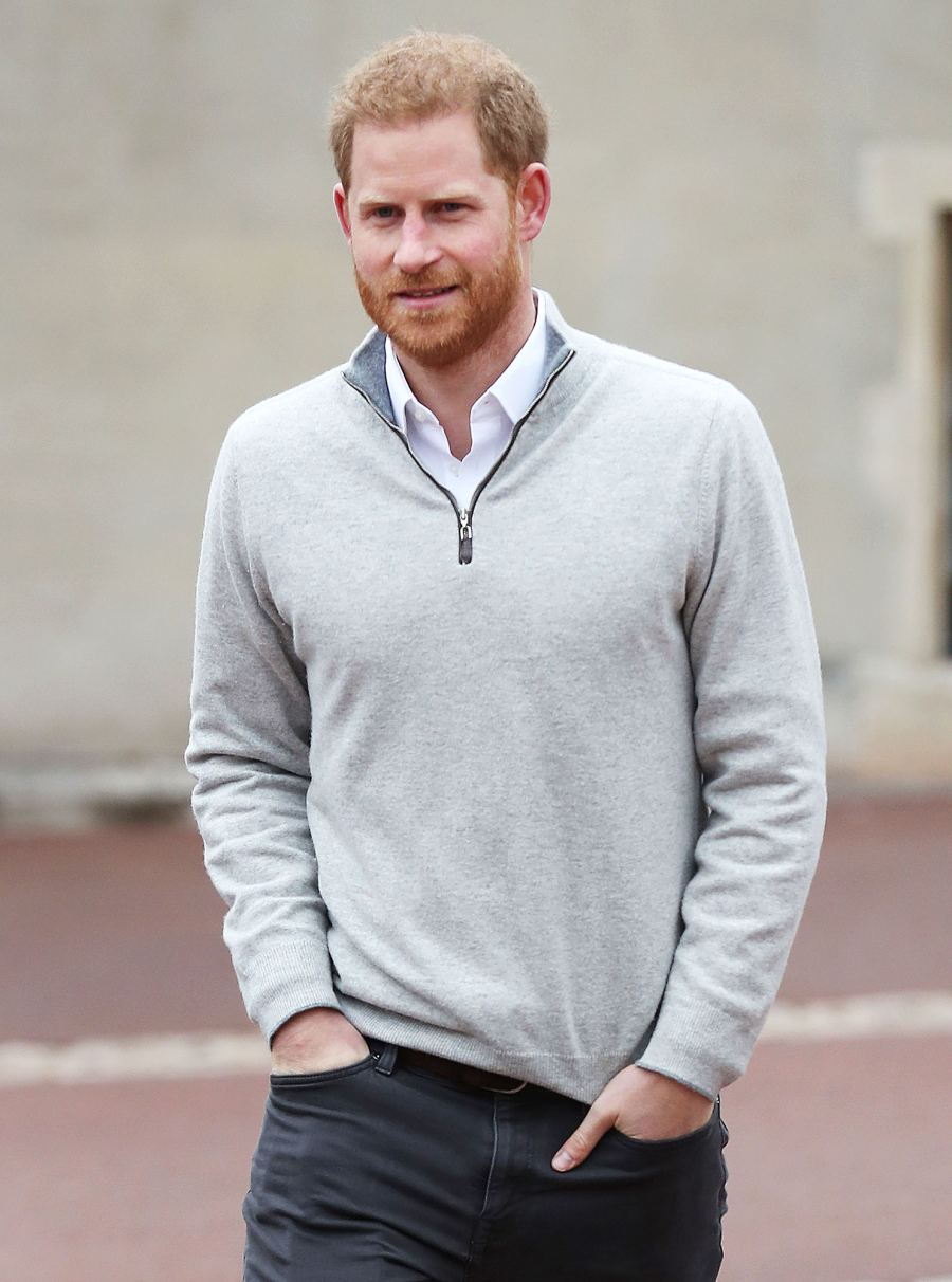 Prince Harry Beams Windsor Castle Duchess Meghan Birth Royal Baby