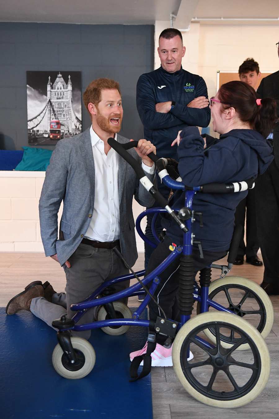 Prince Harry Visits Oxsrad Centre Opened By Princess Diana
