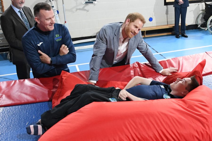 Prince Harry Visits Oxsrad Centre Opened By Princess Diana