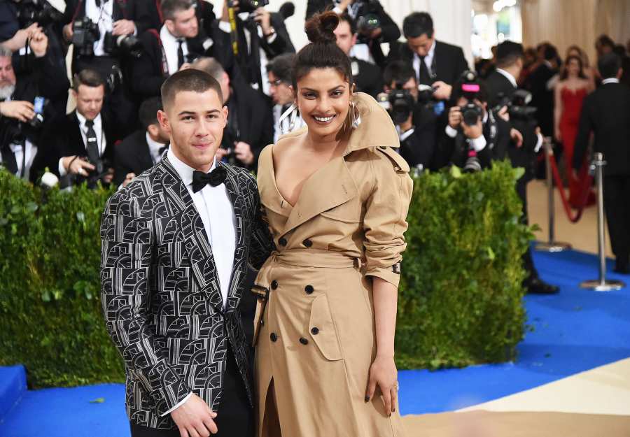 Nick Jonas (L) and Priyanka Chopra See the Hollywood Couples Who Have Made Their Red Carpet Debut at the Met Gala