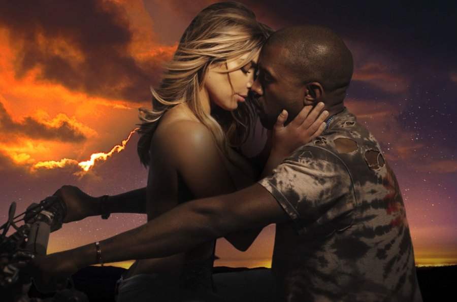 Revisit the 5 Most Kimye Things the Power Couple Have Done Riding a motorcycle in Kanye’s 2013 “Bound 2” music video