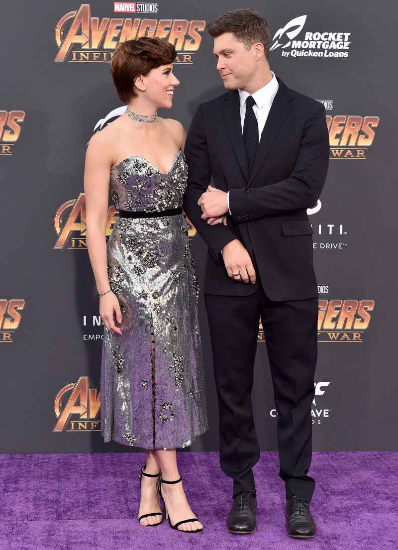 Scarlett Johansson and Colin Jost Relationship Timeline Avengers Infinity War