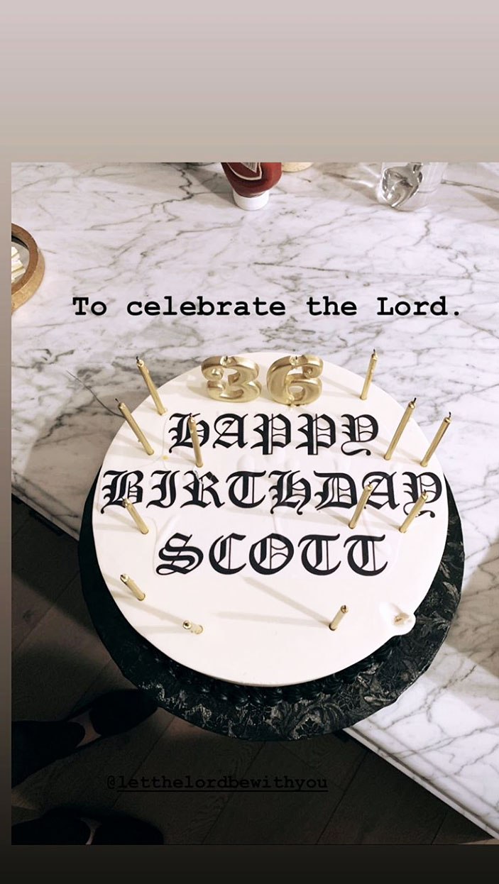 Scott Disick 36th Birthday Cake